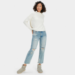 SAGE Mock Turtleneck Cream